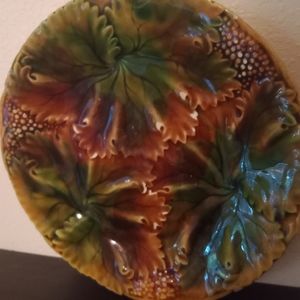 Three Beautiful Decorative Leaf and Pinecone Plates